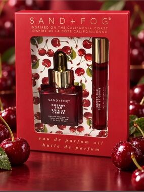 Sand + Fog Cherry Silk Eau de Parfum Oil set